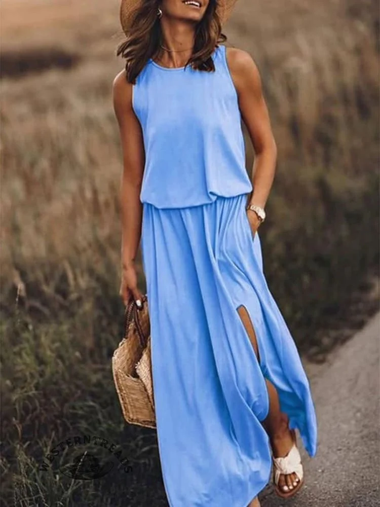 Super low price✨Women's Solid Color Loose Elegant Casual Dress - Image 7