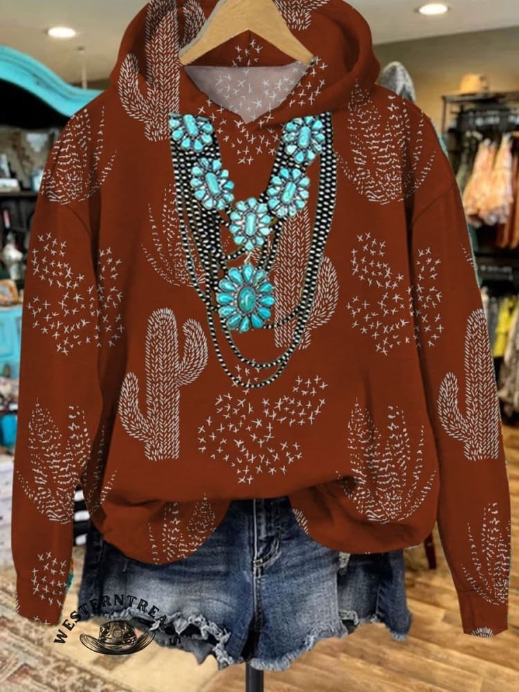 🔥Hot Sale🔥Women's Vintage Print Casual Sweatshirt - Image 2